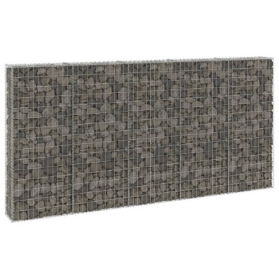 Perete gabion cu capace - 300 x 30 x 150 cm - oțel galvanizat