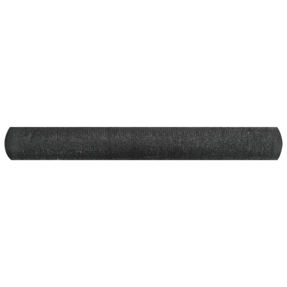 Plasă protecție intimitate - negru - 1,5x25 m - HDPE - 195 g/m²