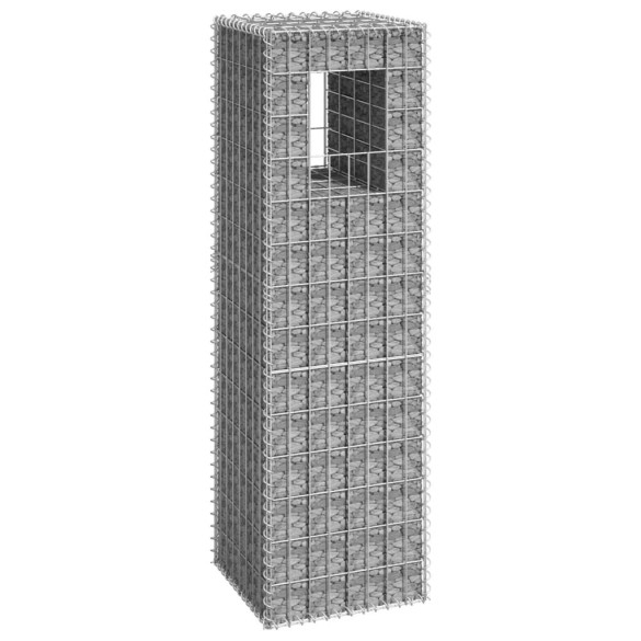 Stâlp tip coș gabion - 40x40x140 cm - fier