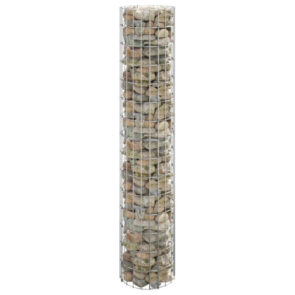 Stâlp de gabion - Ø30x150 cm - oțel galvanizat - circular