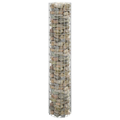 Stâlp de gabion - Ø30x150 cm - oțel galvanizat - circular