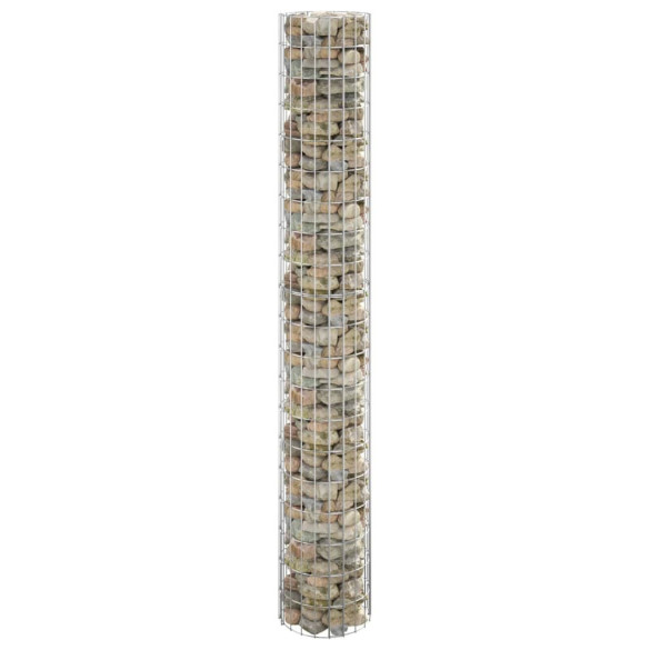 Stâlp de gabion - Ø30x200 cm - oțel galvanizat - circular