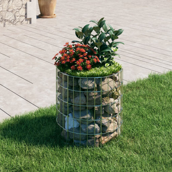 Stâlp de gabion - Ø50x50 cm - oțel galvanizat - circular