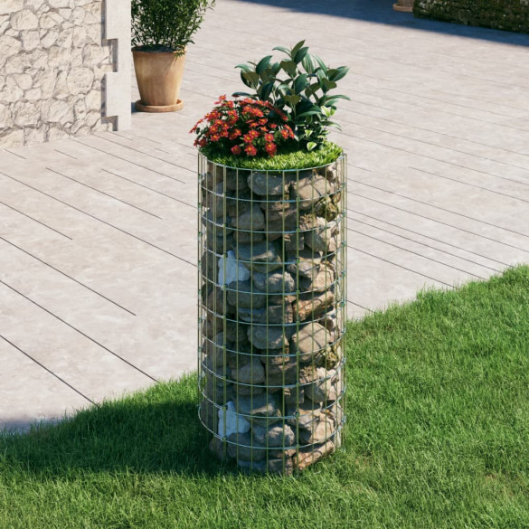 Stâlp de gabion - Ø50x100 cm - oțel galvanizat - circular