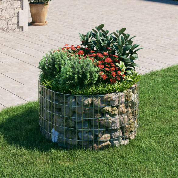 Stâlp de gabion - Ø100x50 cm - oțel galvanizat - circular