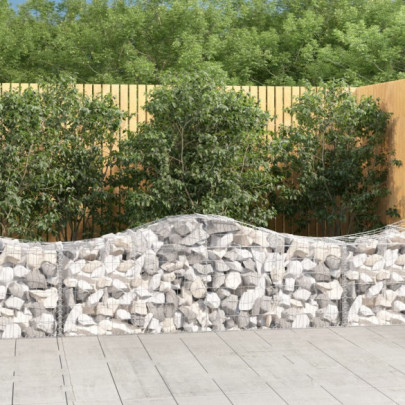 Coș gabion arcuit 200x50x60/80 cm fier galvanizat