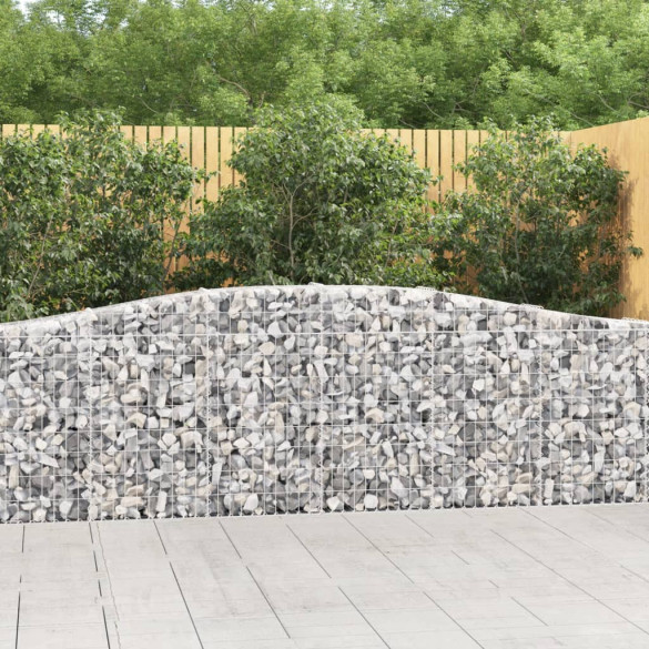 Coș gabion arcuit 400x30x80/100 cm fier galvanizat