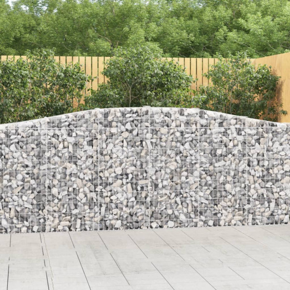 Coș gabion arcuit 400x30x100/120 cm fier galvanizat