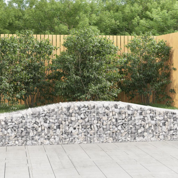 Coș gabion arcuit 400x50x40/60 cm fier galvanizat