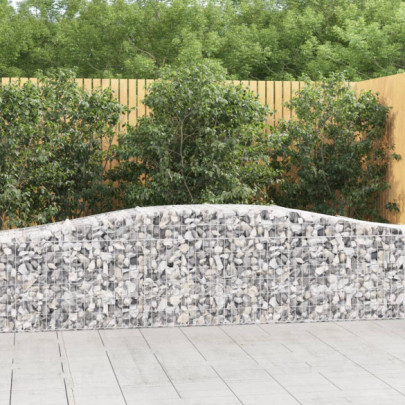 Coș gabion arcuit 400x50x60/80 cm fier galvanizat