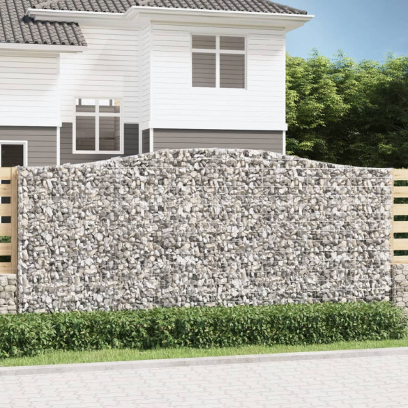 Coș gabion arcuit - 400x50x180/200 cm - fier galvanizat