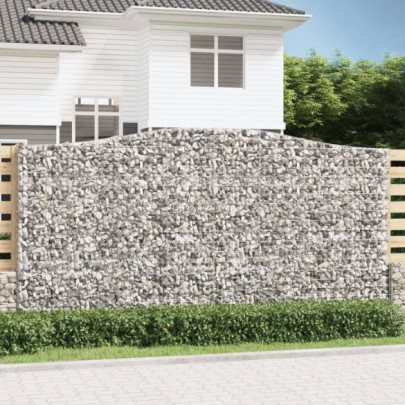 Coș gabion arcuit 400x50x200/220 cm fier galvanizat