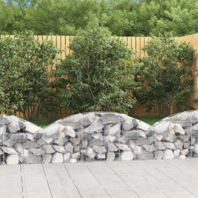 Coș gabion arcuit - 150x30x40/60 cm - fier galvanizat