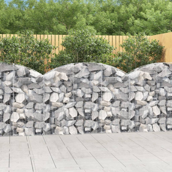 Coș gabion arcuit - 150x30x100/120 cm - fier galvanizat