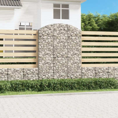 Coș gabion arcuit - 150x30x200/220 cm - fier galvanizat