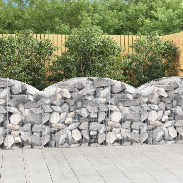 Coș gabion arcuit - 150x50x80/100 cm - fier galvanizat