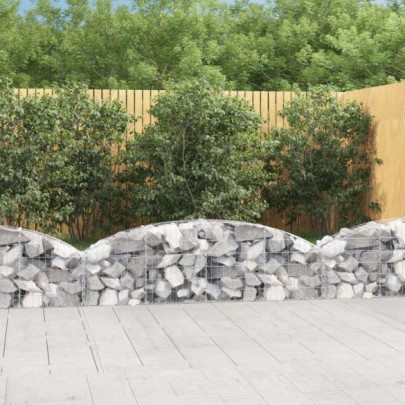 Coș gabion arcuit - 200x30x40/60 cm - fier galvanizat