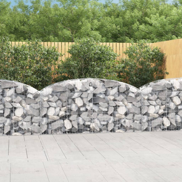 Coș gabion arcuit 200x50x80/100 cm fier galvanizat