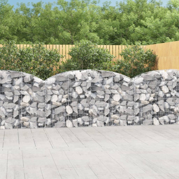 Coș gabion arcuit 200x50x100/120 cm fier galvanizat