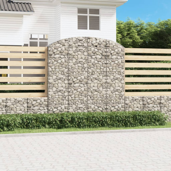 Coș gabion arcuit 200x50x200/220 cm fier galvanizat