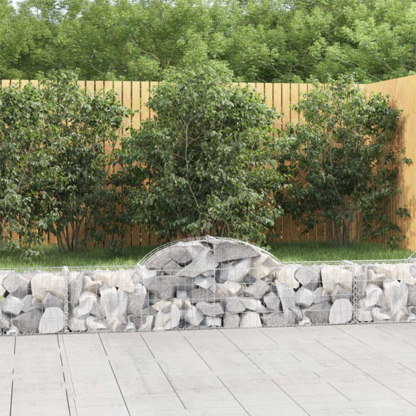 Coș gabion arcuit - 200x30x40/60 cm - fier galvanizat