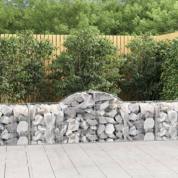 Coș gabion arcuit 200x50x60/80 cm fier galvanizat