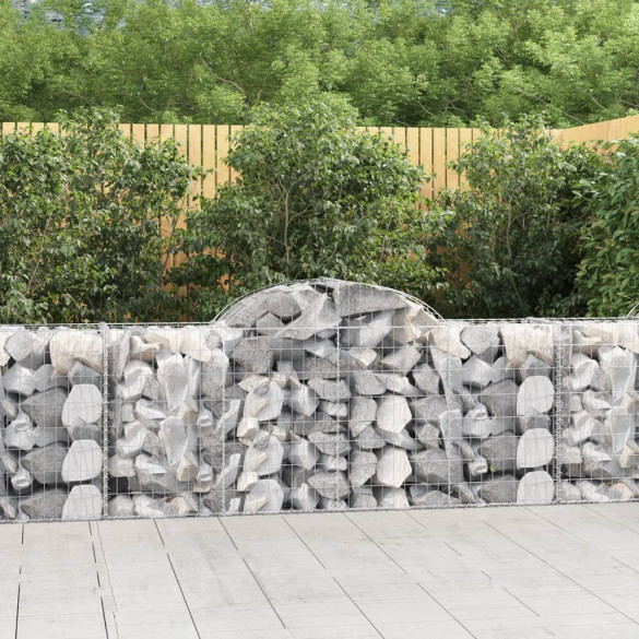 Coș gabion arcuit 200x50x80/100 cm fier galvanizat