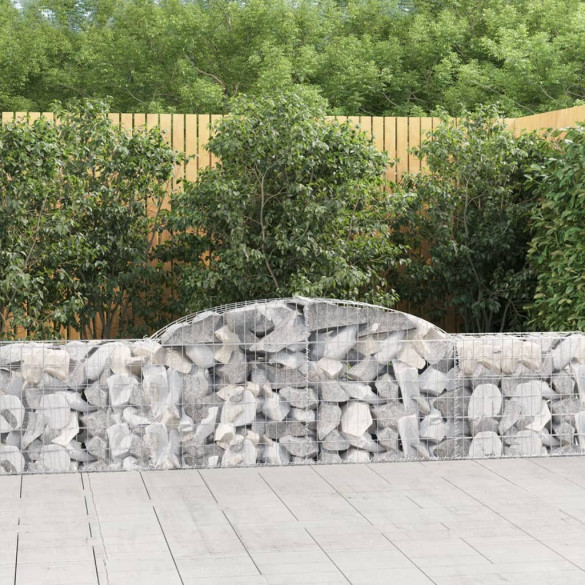 Coș gabion arcuit - 300x30x60/80 cm - fier galvanizat