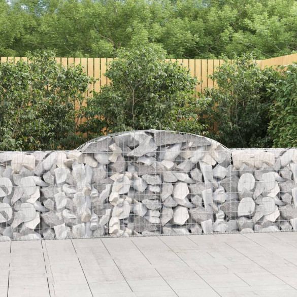 Coș gabion arcuit - 300x30x80/100 cm - fier galvanizat