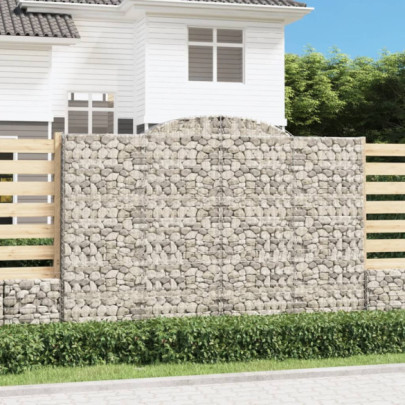 Coș gabion arcuit - 300x30x200/220 cm - fier galvanizat