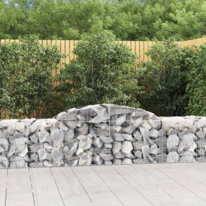 Coș gabion arcuit - 300x50x60/80 cm - fier galvanizat