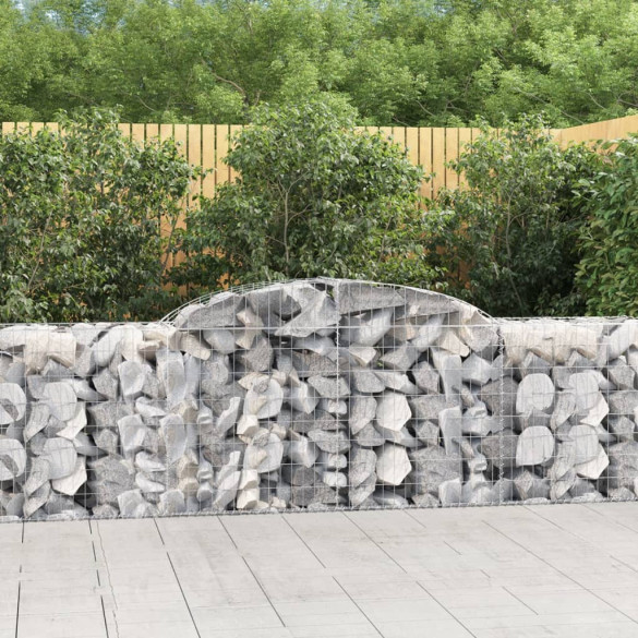 Coș gabion arcuit - 300x50x80/100 cm - fier galvanizat