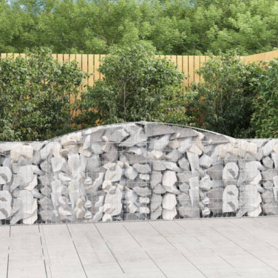 Coș gabion arcuit 400x30x80/100 cm fier galvanizat