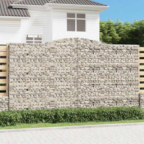 Coș gabion arcuit 400x30x220/240 cm fier galvanizat