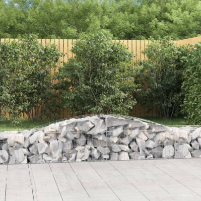 Coș gabion arcuit 400x50x40/60 cm fier galvanizat