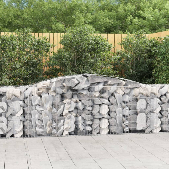 Coș gabion arcuit 400x50x80/100 cm fier galvanizat