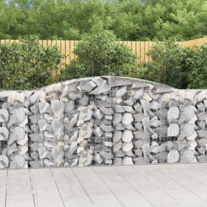 Coș gabion arcuit 400x50x100/120 cm fier galvanizat