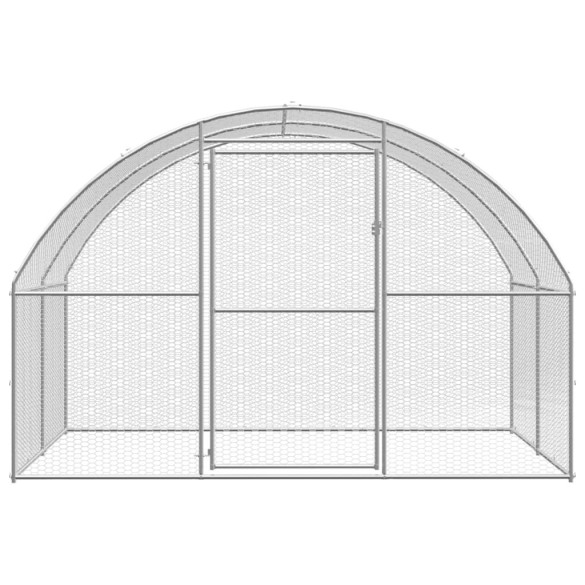 Volieră de păsări pentru exterior - 3x2x2 m - oțel galvanizat