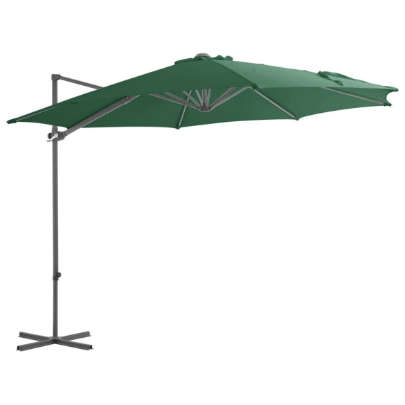 Umbrelă de exterior cu bază portabilă - verde