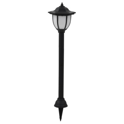 Lămpi solare de exterior cu LED - 6 buc. - negru