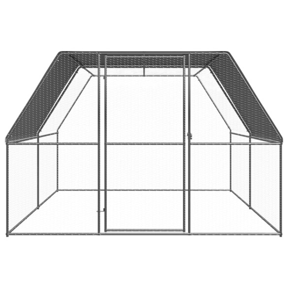 Coteț de păsări pentru exterior - 3x4x2 m - oțel zincat