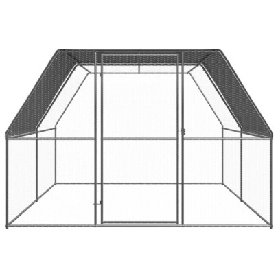 Coteț de păsări pentru exterior - 3x4x2 m - oțel zincat