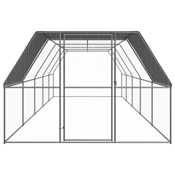 Coteț de păsări pentru exterior - 3x10x2 m - oțel zincat