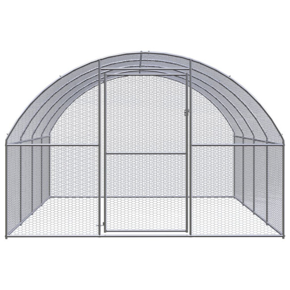 Coteț de găini pentru exterior - 3x4x2 m - oțel zincat