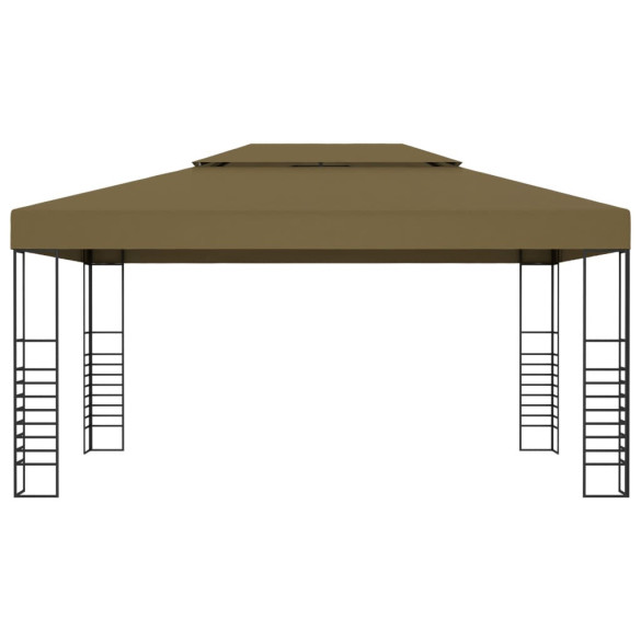 Pavilion de grădină - gri taupe - 3 x 4 m - 180 g/m²