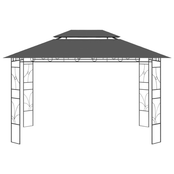 Pavilion - antracit - 4x3x2,7 m - 160 g/m²