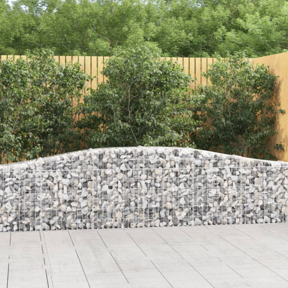 Coșuri gabion arcuite 10 buc - 400x30x60/80 cm - fier galvanizat