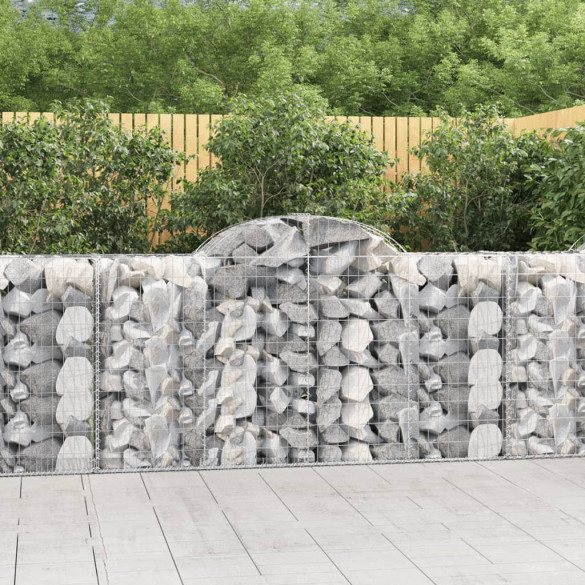 Coșuri gabion arcuite 50 buc - 200x50x100/120 cm fier galvanizat