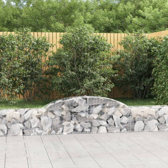 Coșuri gabion arcuite - 5 buc. - 300x30x40/60 cm - fier galvanizat