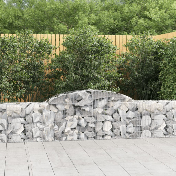 Coșuri gabion arcuite - 8 buc. - 300x30x60/80 cm - fier galvanizat